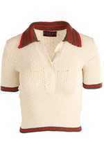GUCCI CREMEFARBENES STRICKTOP