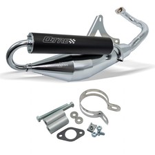 Sport Auspuff Tecnigas Q - tre chrom Piaggio NRG MC2 DD Extreme MC3 DT Power 5