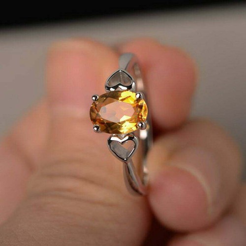 925 sterling silber citrin - 925,