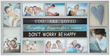 Bilderrahmen YOU ARE LOVED für 10 Fotos Collage 74x38 cm Fotowand Wandbild 