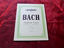 BACH Englische Suiten Nr. 4-6 Edition Peters Nr. 4580 b Noten für Klavier