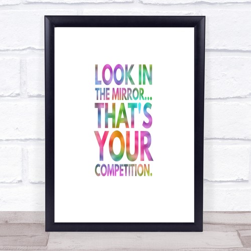 Look the mirror its - in,
