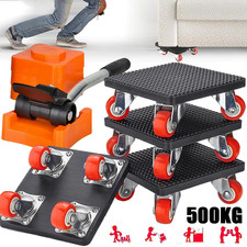 Möbelheber Möbelrollen Umzughelfer Transporthilfe 4 tlg. 500 KG Set Möbelrücker