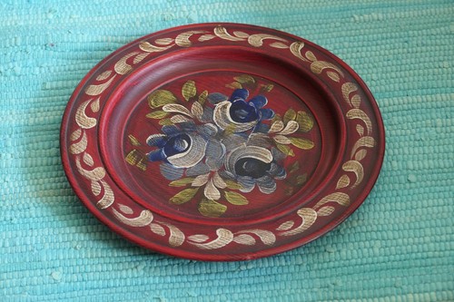 Gedrechselter handbemalter - gedrechselter,
