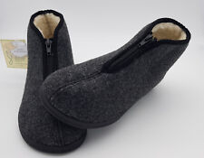 INTERMAX Hausschuhe Hausstiefel warme Hüttenschuhe 40-47 Puschen Filz Schurwolle