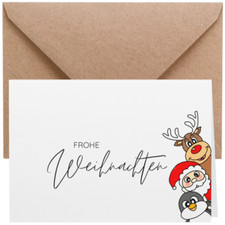 ZETTMANN® 20er Premium Weihnachtskarten mit Umschlag Set Neue Weihnachtskarten