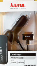 Hama KFZ 12V  LADEKABEL für APPLE IPHONE 3G/3G S/4  Ipod Travel Charger 5V