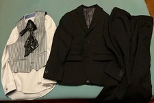 Kinder Anzug Kommunion Hochzeit 5 Teilig Jacket, Weste, Hose, Hemd, Gr. 128 Top