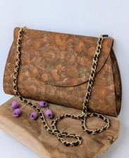 Besondere Peter Kaiser Vintage Schultertasche – Brokatstoff, floral – 80er,...