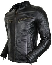 Herren bikerjacke aus - bikerjacke,