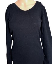 Angora Damen Unterhemden Langarm Shirt 20% Angora Schwarz S, M, L, Xl, XXL