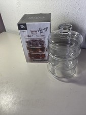 Vorratsdose 4 Teilig Glas 22cm 13cm Durchmesser 