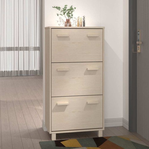 Schuhschrank hamar honigbraun - schuhschrank,