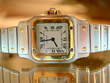 Cartier Santos Galbée Lady 24mm Stahl/Gold  Quarz