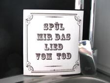 Spüllappen "Spül mir das Lied vom Tod" Putztuch Schwammtuch Spültuch Lappen Tuch