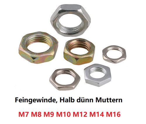 Feingewinde sechskantmutter - feingewinde,