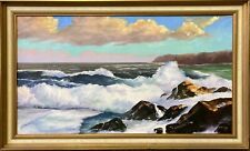 Ölbild Impressionist Maritim Brandung am Meer Strand Horst signiert 1976