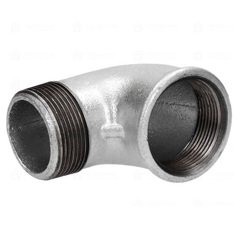 Bogen temperguss verzinkt - 2",
