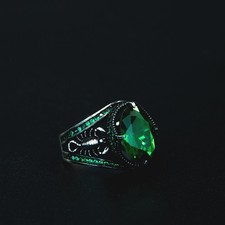 925 Sterling Silver Emerald