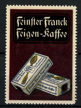 Reklamemarke feinster franck - reklamemarke,