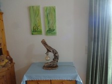 Designer Lampe Schwemmholz Tischleuchte Altholz