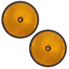 2x Reflektor Anhänger Orange