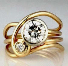 Art Deco Ring 18k Gelbgold