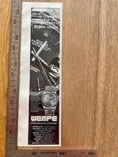 Wempe stellt vor... Rolex Datejust Original 1974 Vintage Werbung Reklame advert