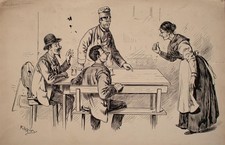 Karikatur Humor In der Kneipe