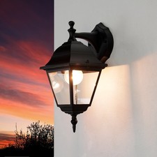 Außenlampe Wand IP44 Schwarz