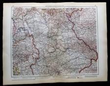 ANDREES HAND ATLAS MAP PLATE