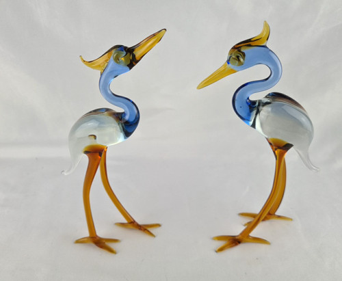 Paar vintage glas figuren - vintage,