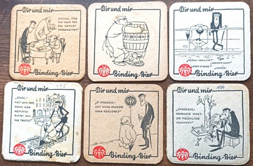 Verschiedene alte bierdeckel - 6,
