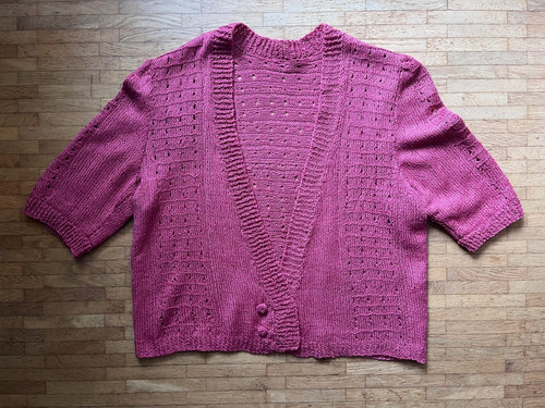 Handgestrickte woll jacke - handgestrickte, woll-jacke