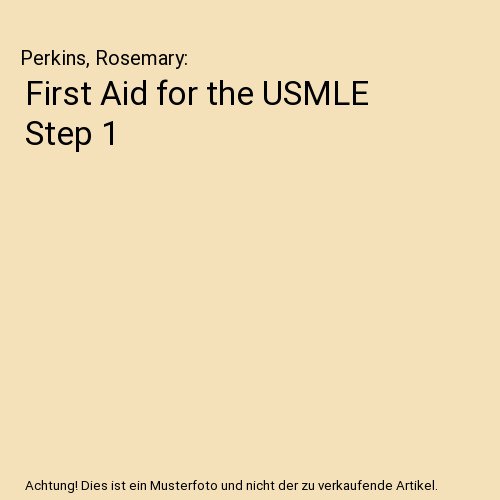 First aid for the usmle - for,