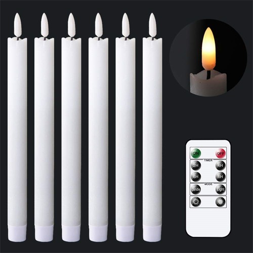 Led stabkerzen flamme - 6x,