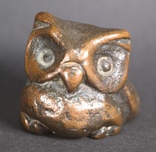 Eule in Bronzeguß - Höhe 40