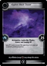 Explore Black Cluster - Second Edition - Star Trek CCG 2E