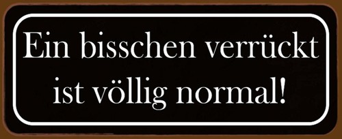 Blechschild cm ein - 27, 10