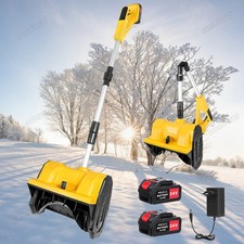 40000RPM Akku Schneefräse Schneeschaufel Schneeschieber 21V mit 2x Akku DE