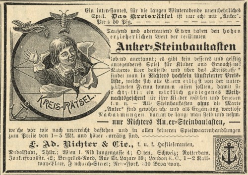 Anker steinbaukasten reklame - anker,