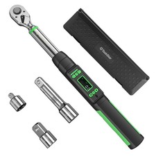 Taskstar 3/8" Digitaler Drehmomentschlüsse 0-220N.m ±2% mit 1/2" 1/4'' Adapter