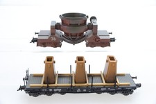 H0 MÄRKLIN DB Flachwagen mit Kokillenguß Schlackenwagen 76 Konvolut AC N86