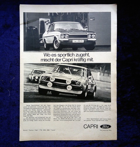 Ford capri 2600 originale - capri, 2600,
