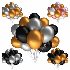 Luftballons Silber Gold