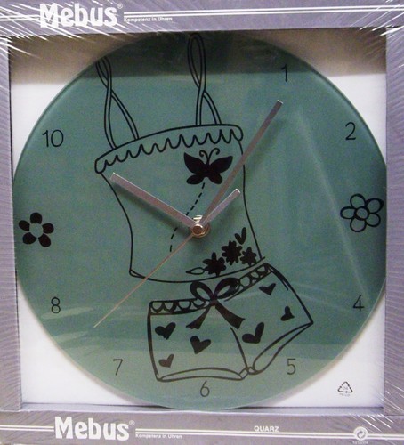 Mebus quarz glas wanduhr - mebus,