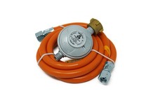 Cavagna Gasdruckregler Typ 694 - 30mbar 1,5kg/h  + Gasschlauch 80cm 800mm 1/4"