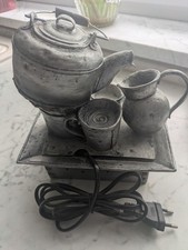 Zierbrunnen Tischbrunnen Schreibtischbrunnen Springbrunnen Brunnen Kanne a. Zink