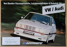 Prospekt ZENDER - VW Golf / Scirocco / Jetta / Polo / Audi Coupé / Audi 200