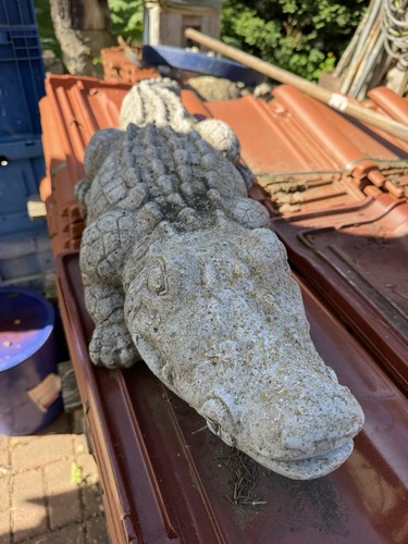 Krokodil beton gartenfigur - krokodil,